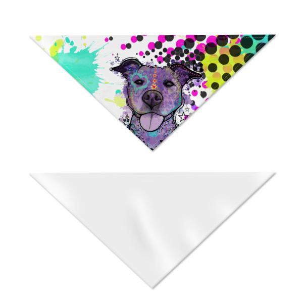 Hunde Bandana, Halstuch für Hunde, mit buntem Hundemotiv Mäusi